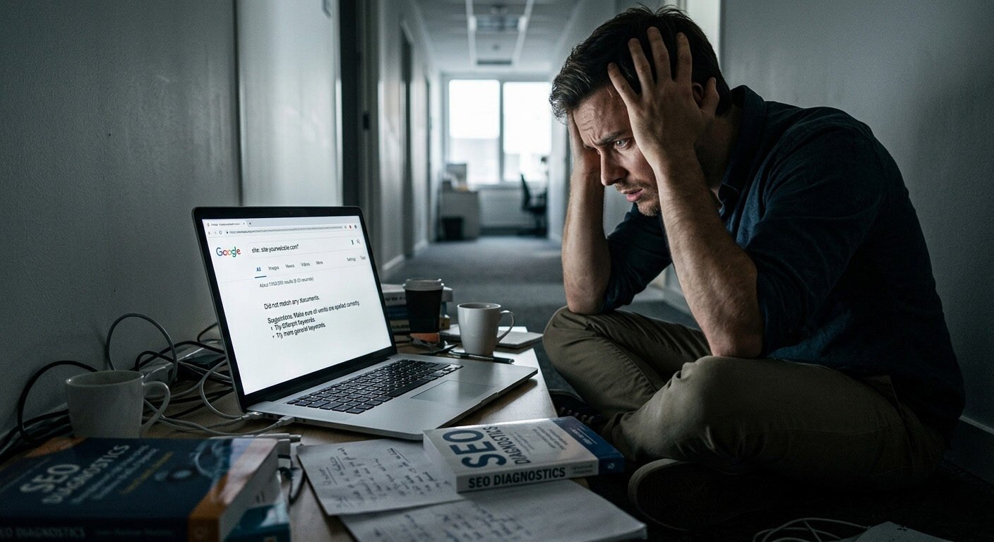 why is my website not showing on Google